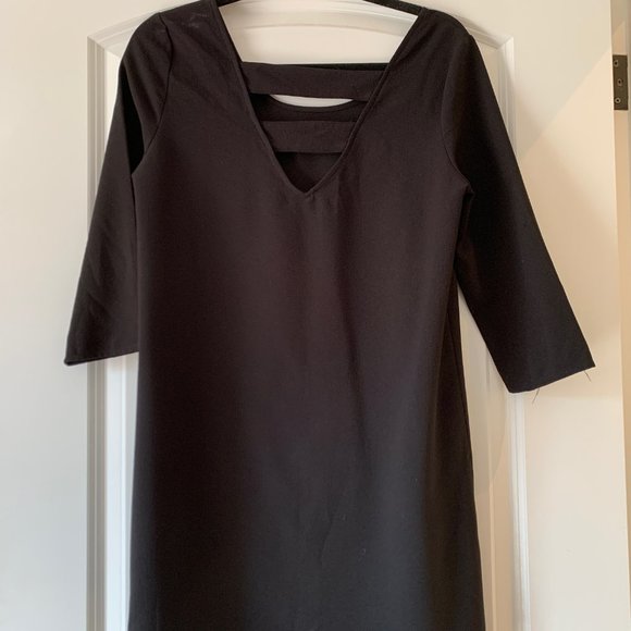 Black crepe sheath dress - Picture 2 of 2